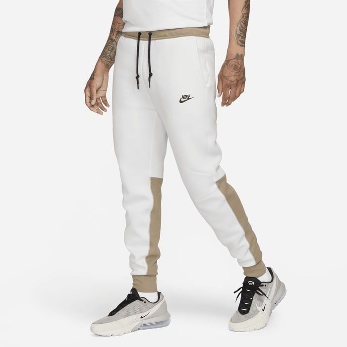 Nike Bas de Survêtement NSW Tech Fleece 24 - Blanc/Kaki/Noir