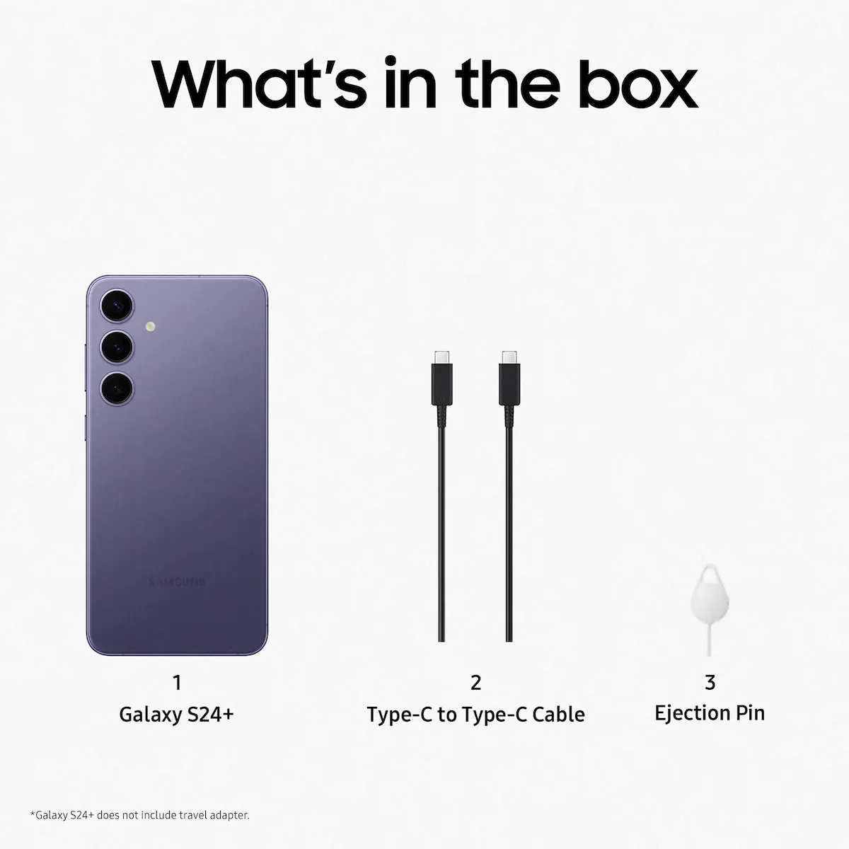 Samsung Galaxy S24 Plus 5G smarttelefon 12/256GB Cobalt Violet