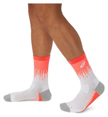 Chaussettes Unisexe Asics Performance Run Crew Rouge Blanc