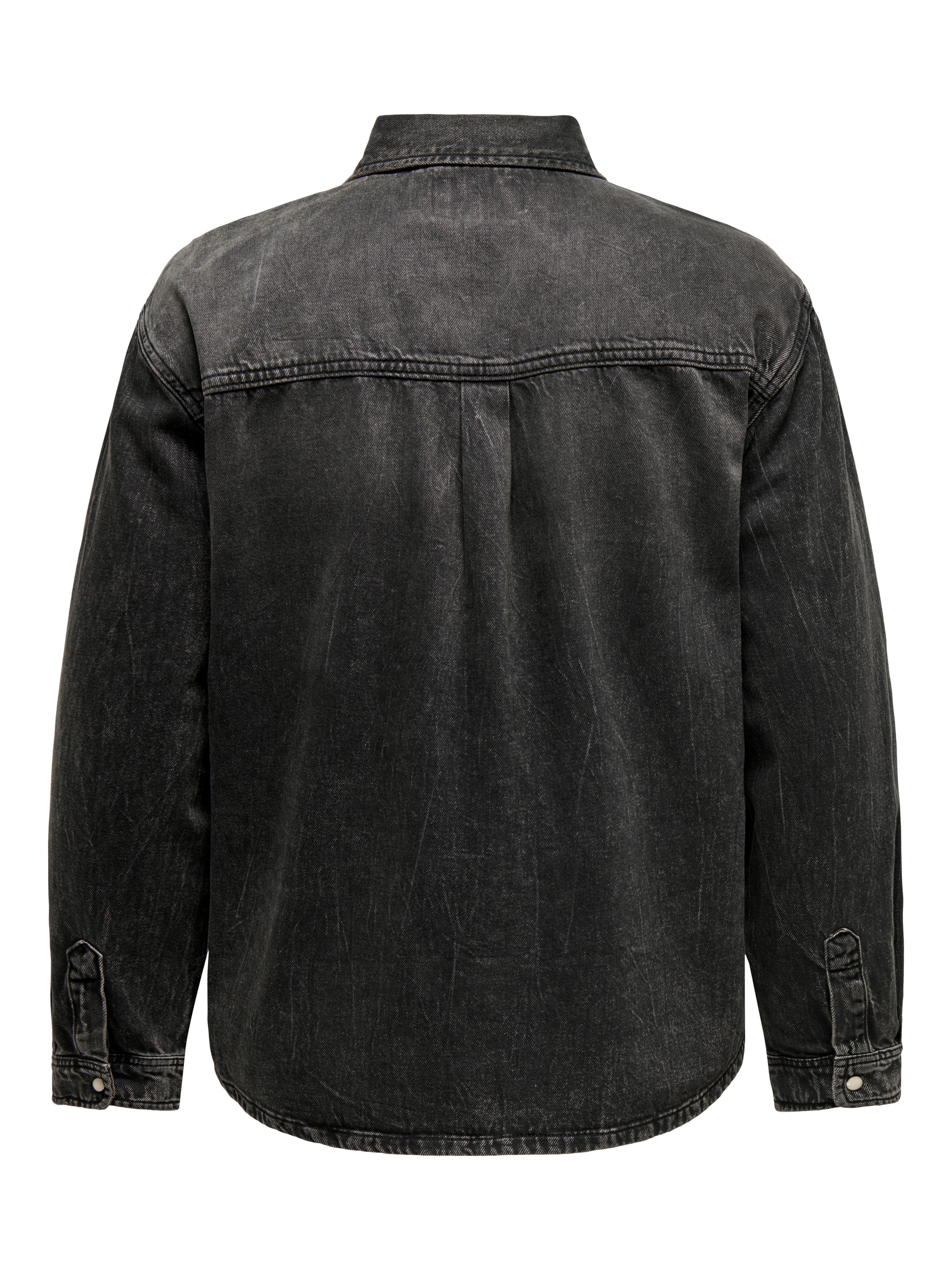 CARBROADWAY Jeanshemd Washed Black