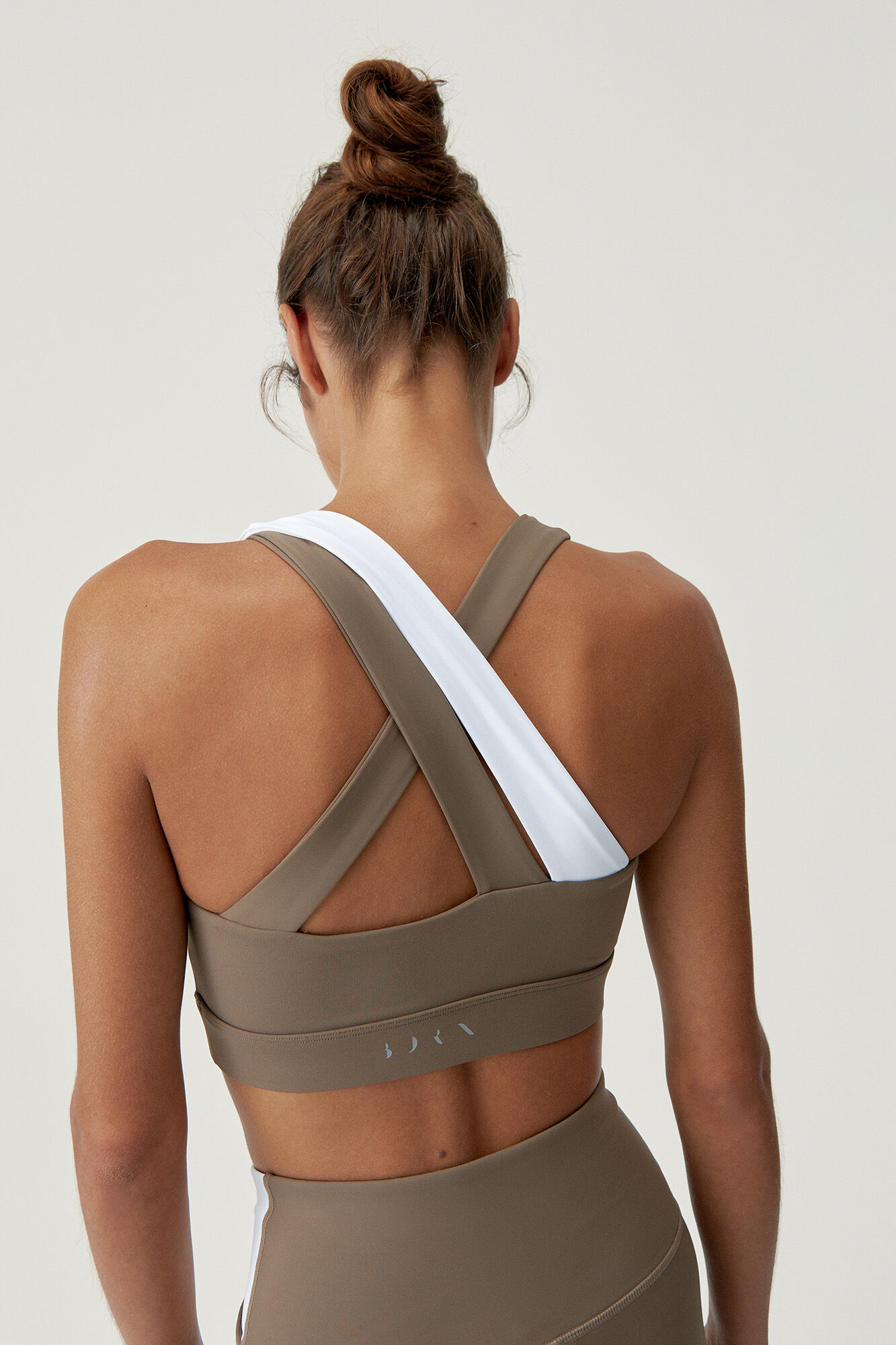 Top Cleo Fossil/Branco - nude
