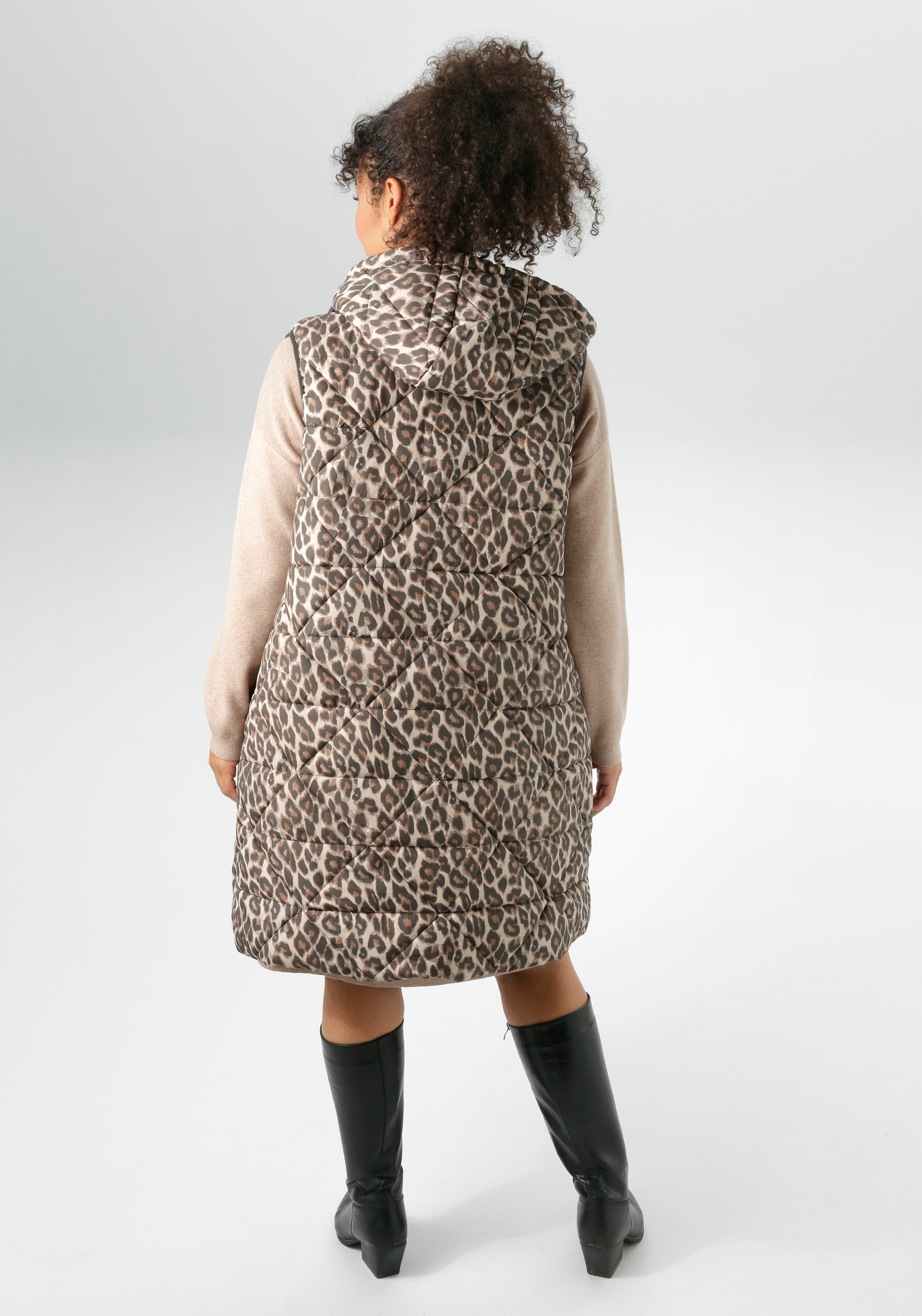 Aniston PLUS Steppweste , im aktuellen Leoprint - NEUE KOLLEKTION