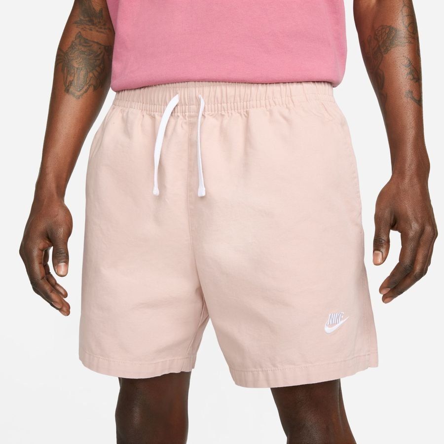 Nike Short Club  Woven Flow - Rose/Blanc