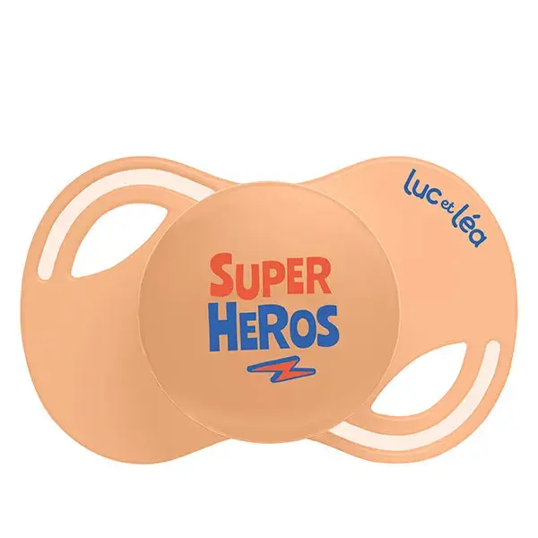 Luc et Léa Collection 2 Sucettes Anatomiques Tetine Extra-slim +18 mois Heros
