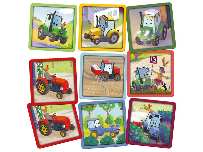 Carletto Kinderspiel Mein Maxi-Memo – Traktor Leonard (d) Merk- und Suchspiel