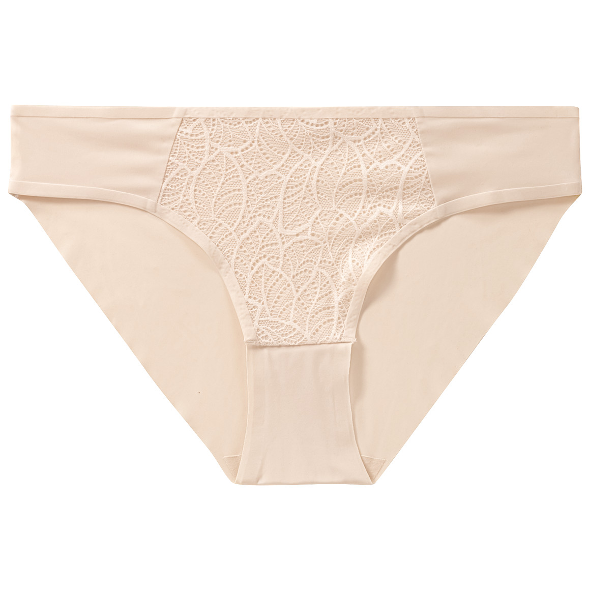 Gina Benotti Damen Seamless-Slip mit Spitzeneinsatz creme