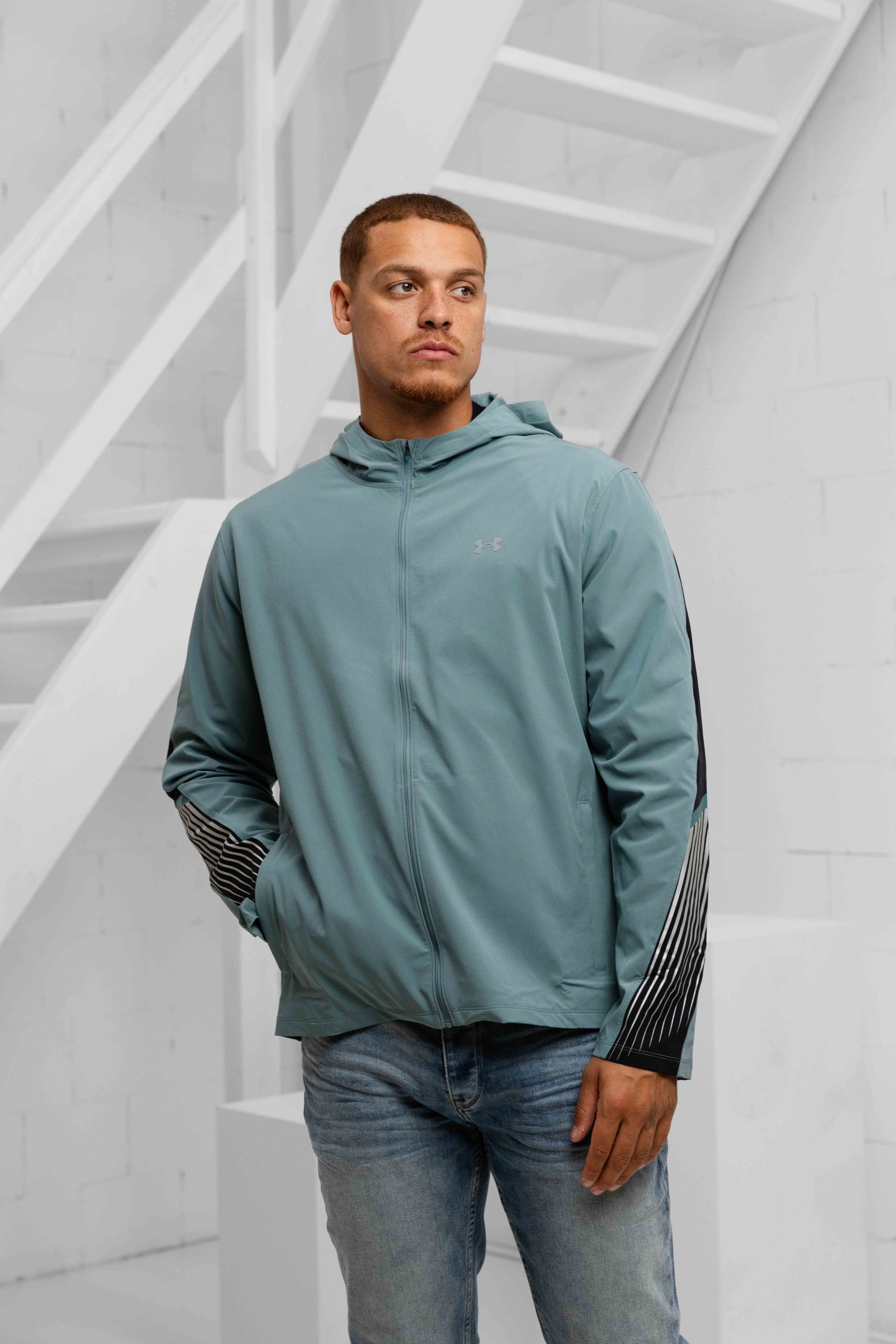 Under Armour Velociti Storm Jack Heren Blauw