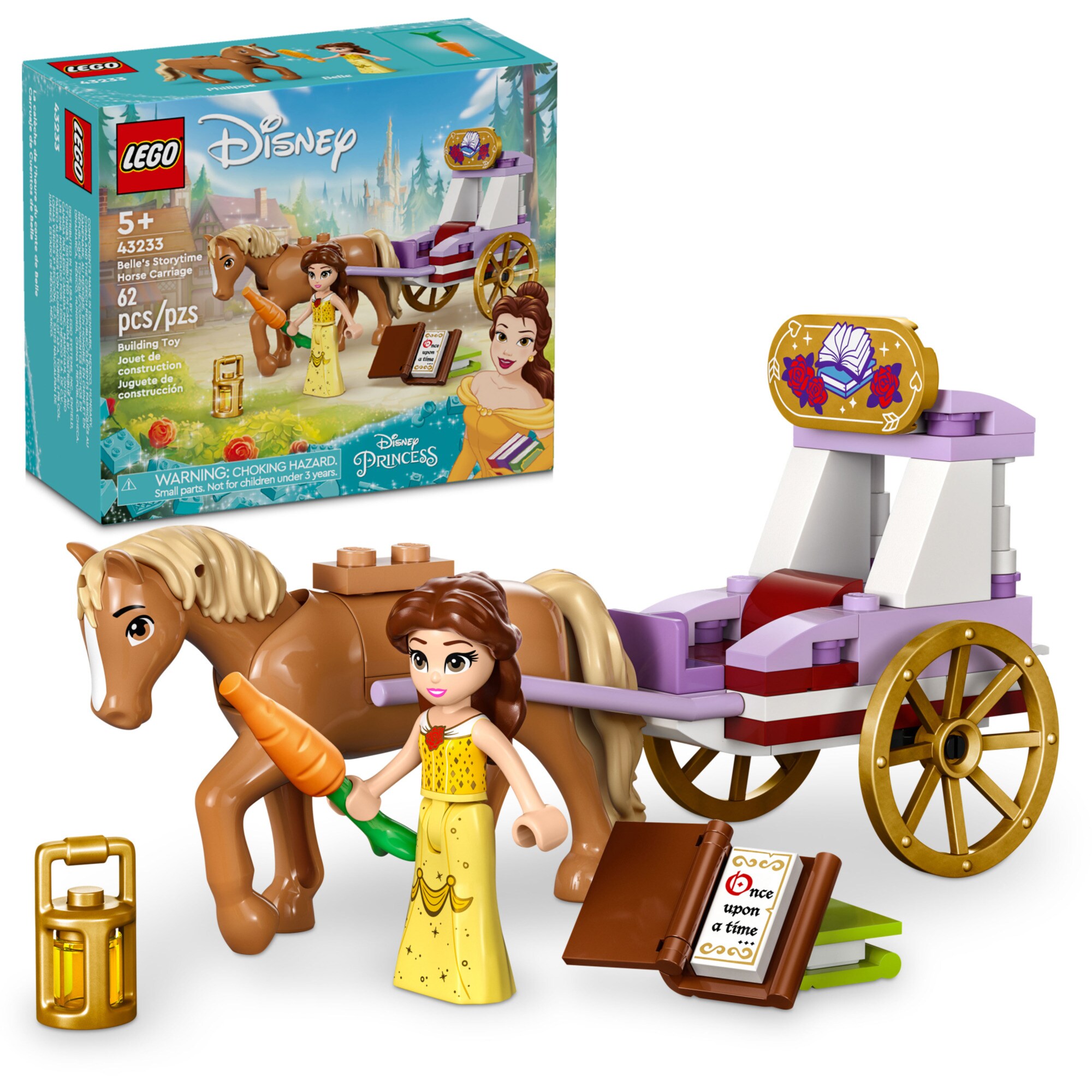 LEGO Konstruktionsspielzeug Disney Princess Belles Pferdekutsche