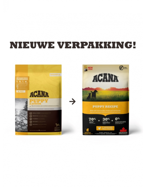 Acana Heritage Puppy & Junior Kip&Kalkoen - Hondenvoer