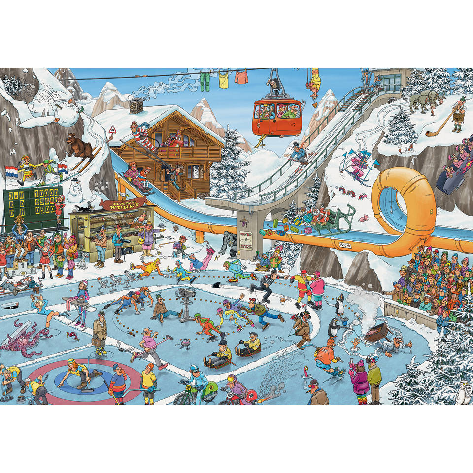 Jumbo Jan van Haasteren puzzel De winterspelen - 1000 stukjes