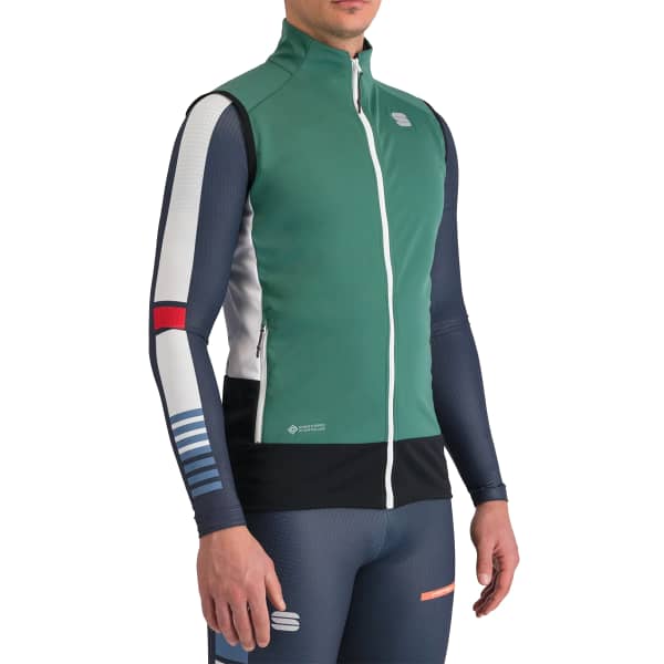 Veste ski de fond SPORTFUL APEX VEST SHRUB SHRUB GREEN/WHITE