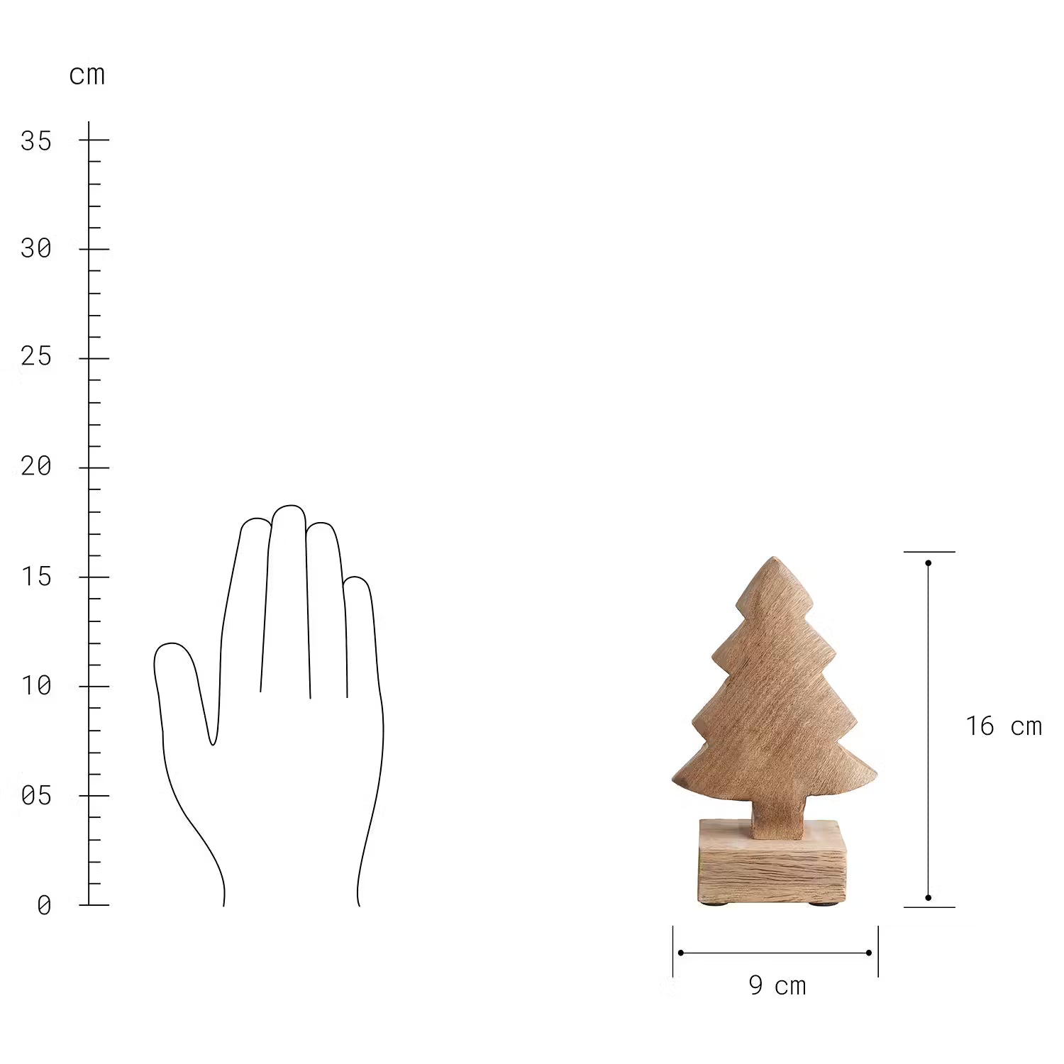 FOREST Deko-Tanne auf Sockel