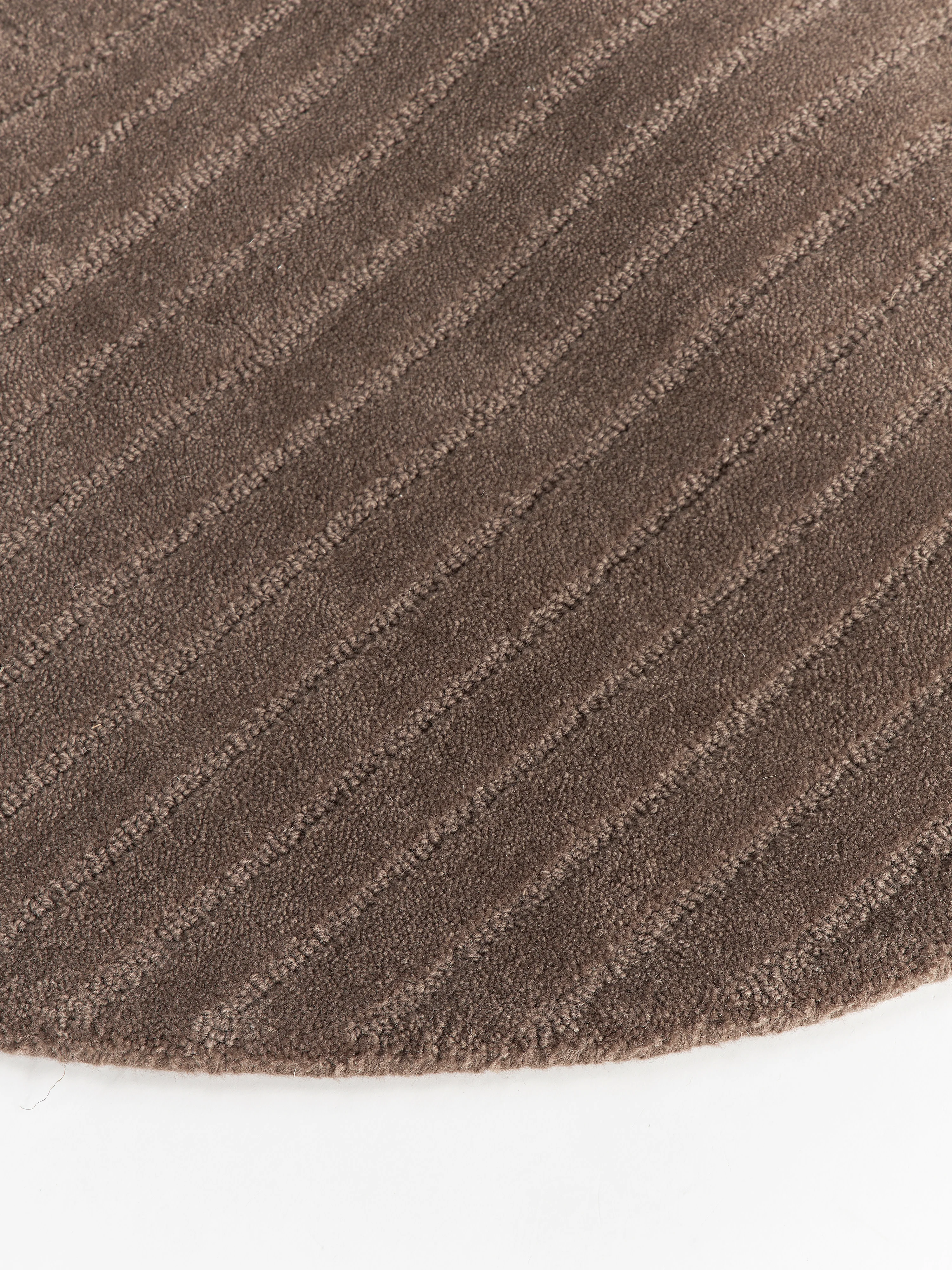 Rond handgetuft wollen vloerkleed Mason
