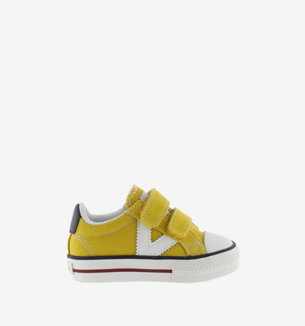 TRIBU SNEAKER TOILE Baskets sport en toile pour enfant logo MOSTAZA
