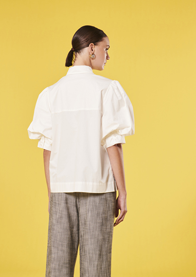 Chemise Calypsoblanche en popeline