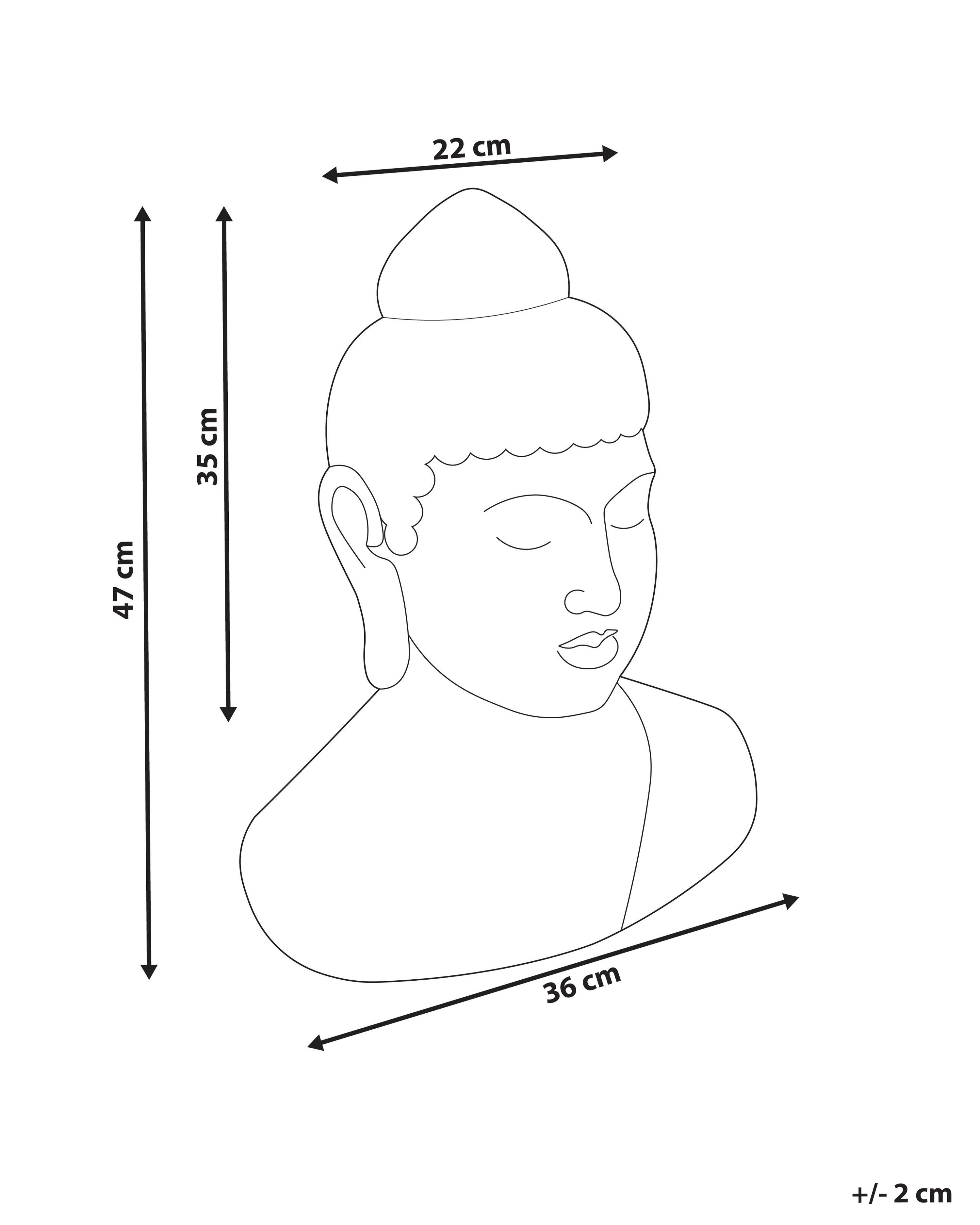 Figuur Boeddha CARUM Keramiek Zwart