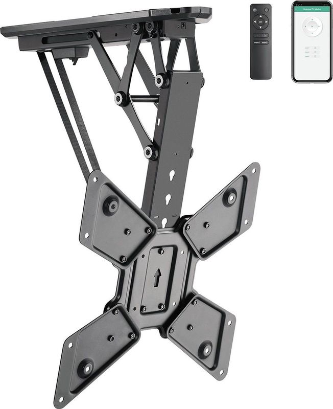 My Wall - Plafondbeugel - Zwart - Inklapbaar met Motor
