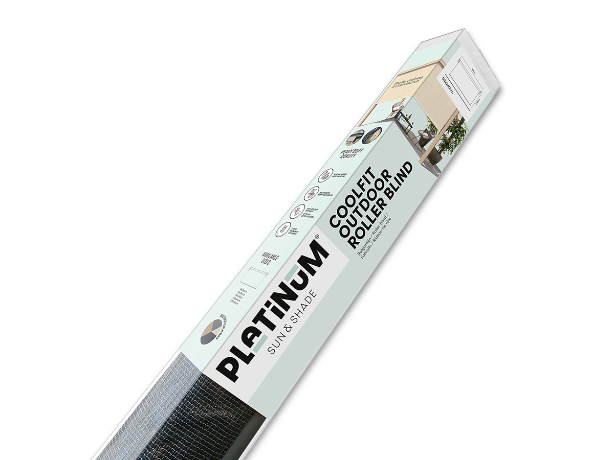 Platinum Coolfit 0,98 x 2,40m zwart rolgordijn