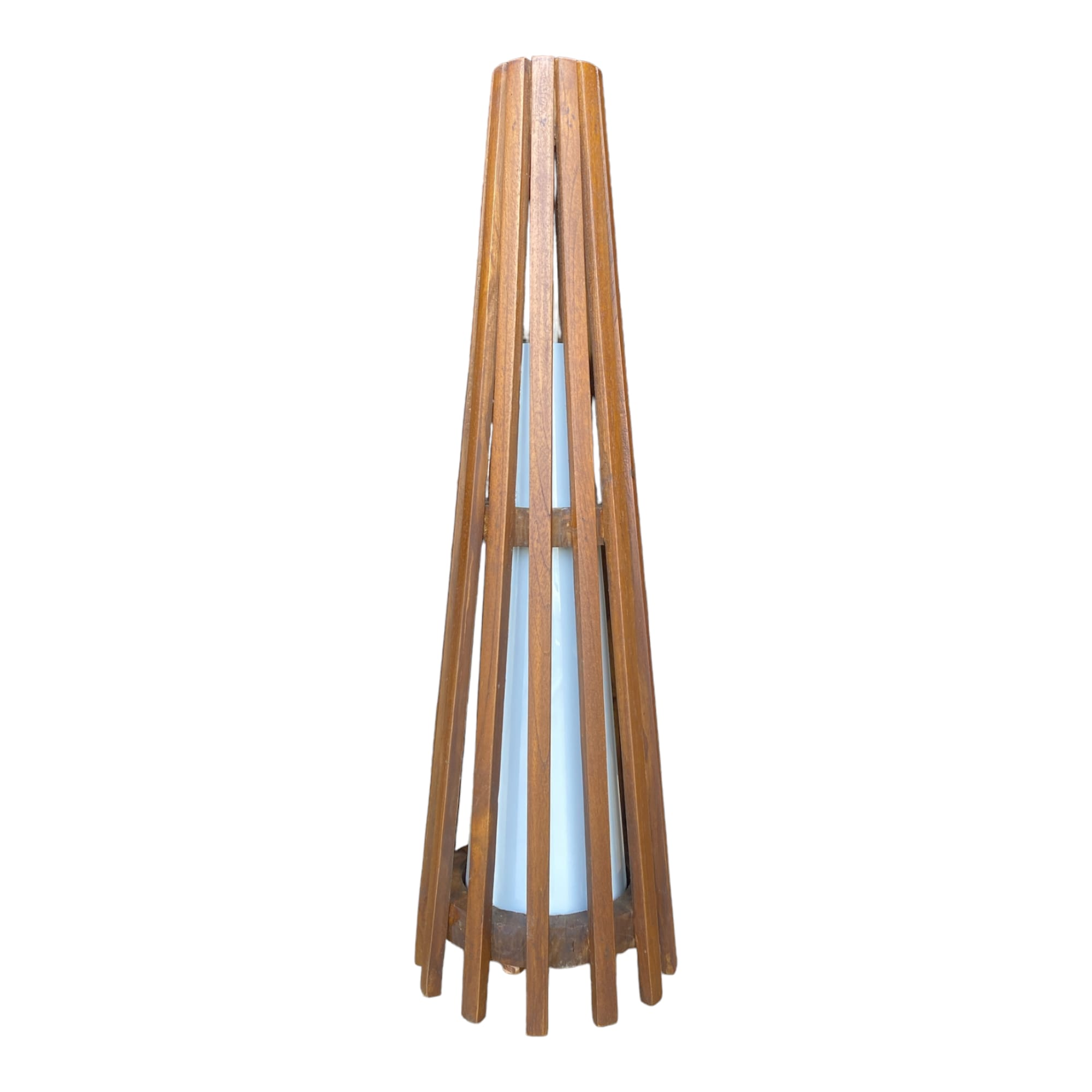 Interieurdirekt – Vloerlamp Anto – Teakhout – 60cm – Walnoot