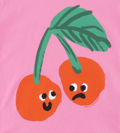 Stella McCartney Kids T-Shirt - Pink m. Kirsche