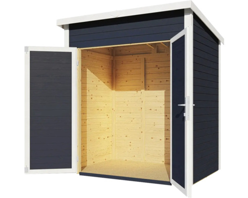 Bertilo Timmo 1 tuinhuis met vloer, 191 x 137 cm, antraciet