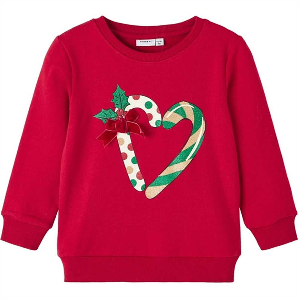 Jester Red Rosa Sweatshirt - Name It → Luksusbaby.dk