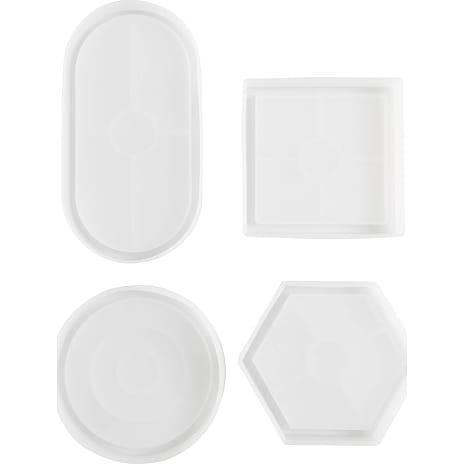 Creotime silikone form - firkantet, cirkel, sekskant, oval