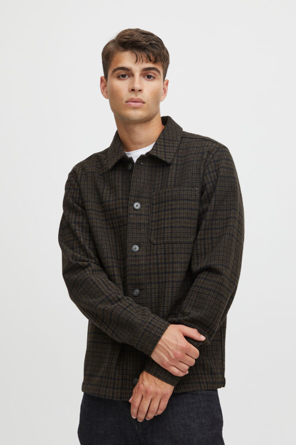 Casual Friday CFJILLIAN checked jacket Dark grey melange