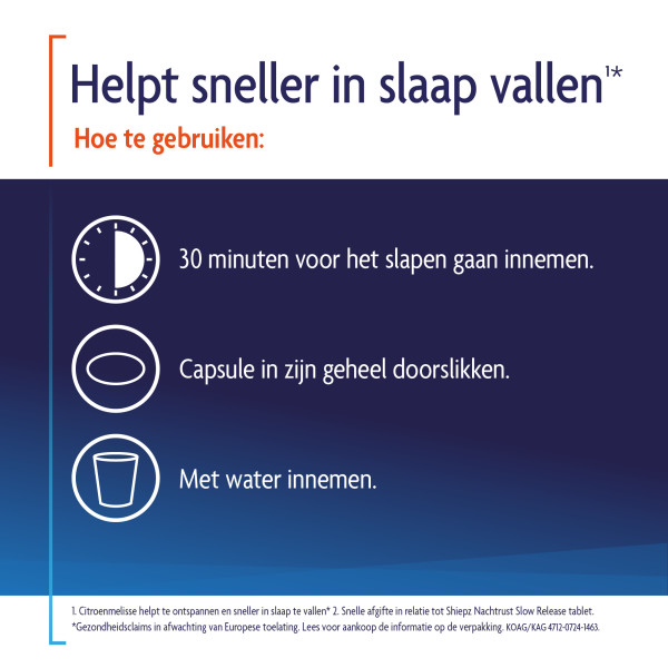 Shiepz Helpt In Slaap Vallen Liquid Caps (30 Capsules)