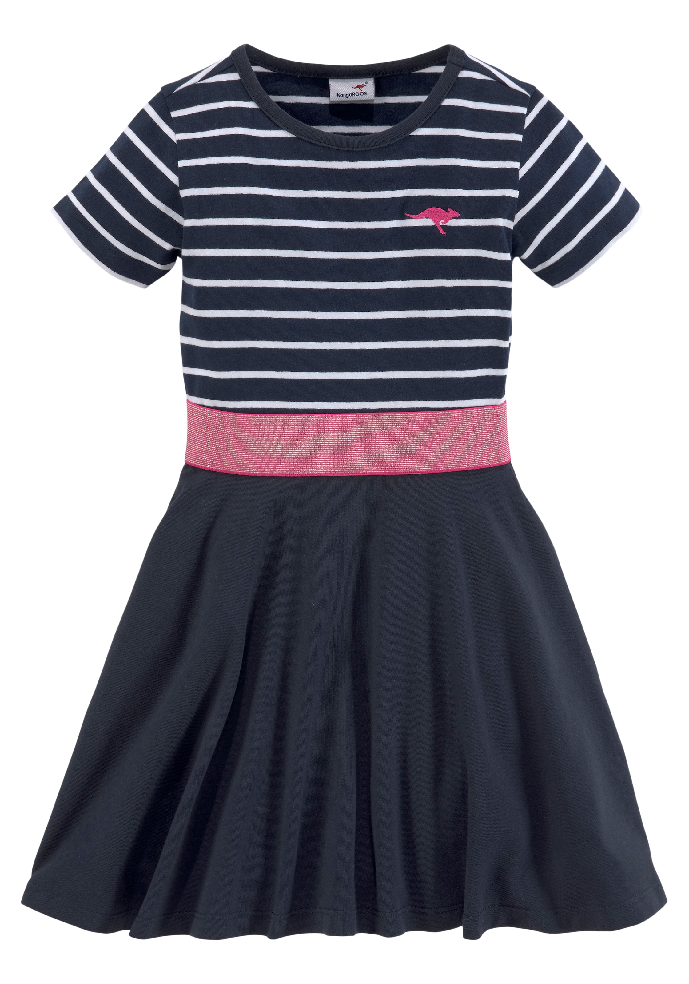 KangaROOS Jerseykleid »für kleine Mädchen« kniefrei,  aus Jersey,  kurzärmelig