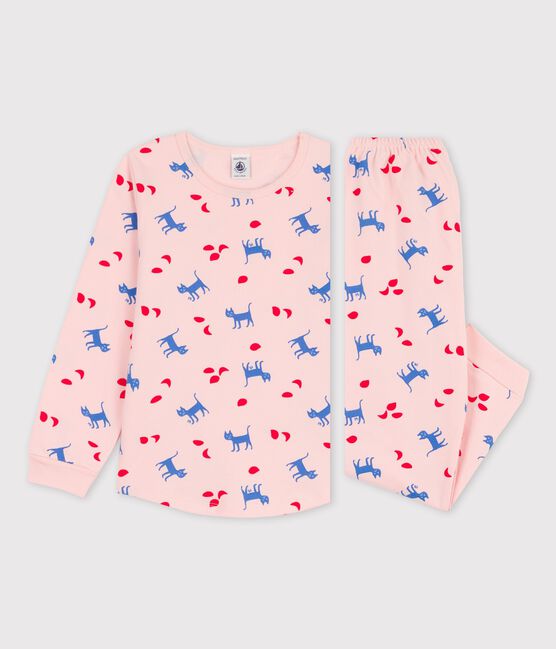 Pyjama chats petite fille en coton