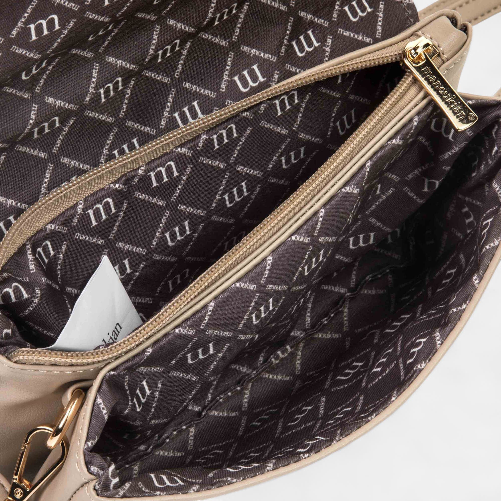 Sac bandoulière beige