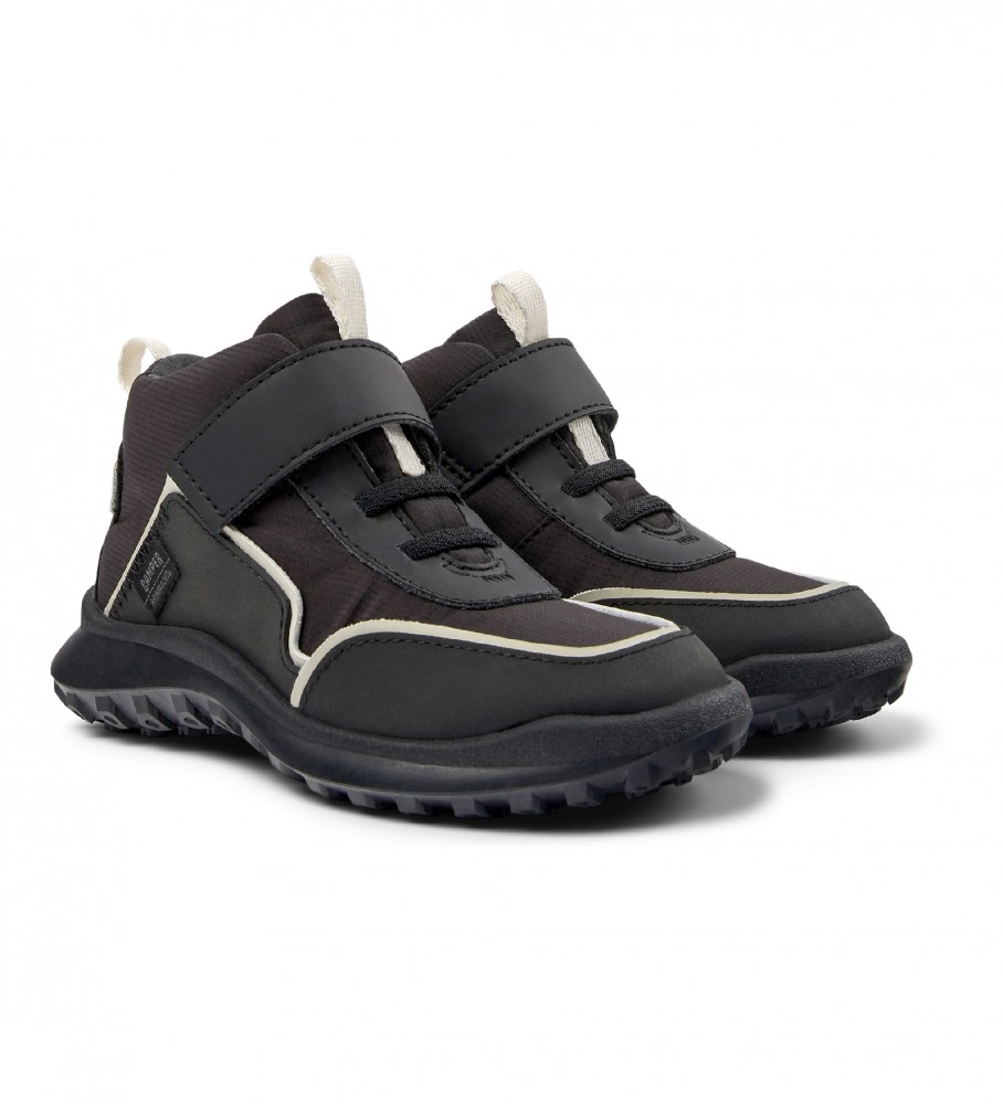 Botas de cano curto Camper em couro preto