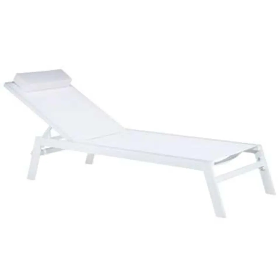 CATANIA - Strandstoel - Wit - Aluminium