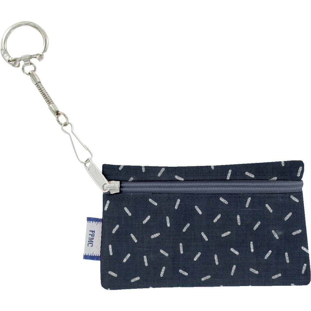 Pochette Porte-Clés Paille Argent Jean
