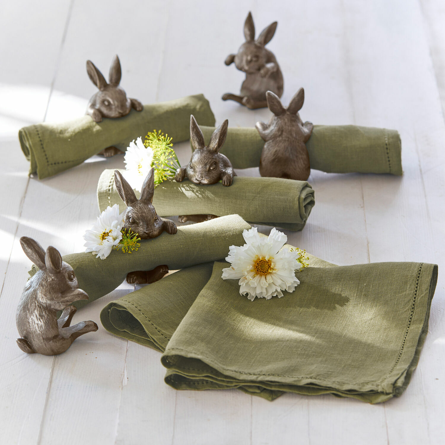 Serviette 6er Set Fibi grün