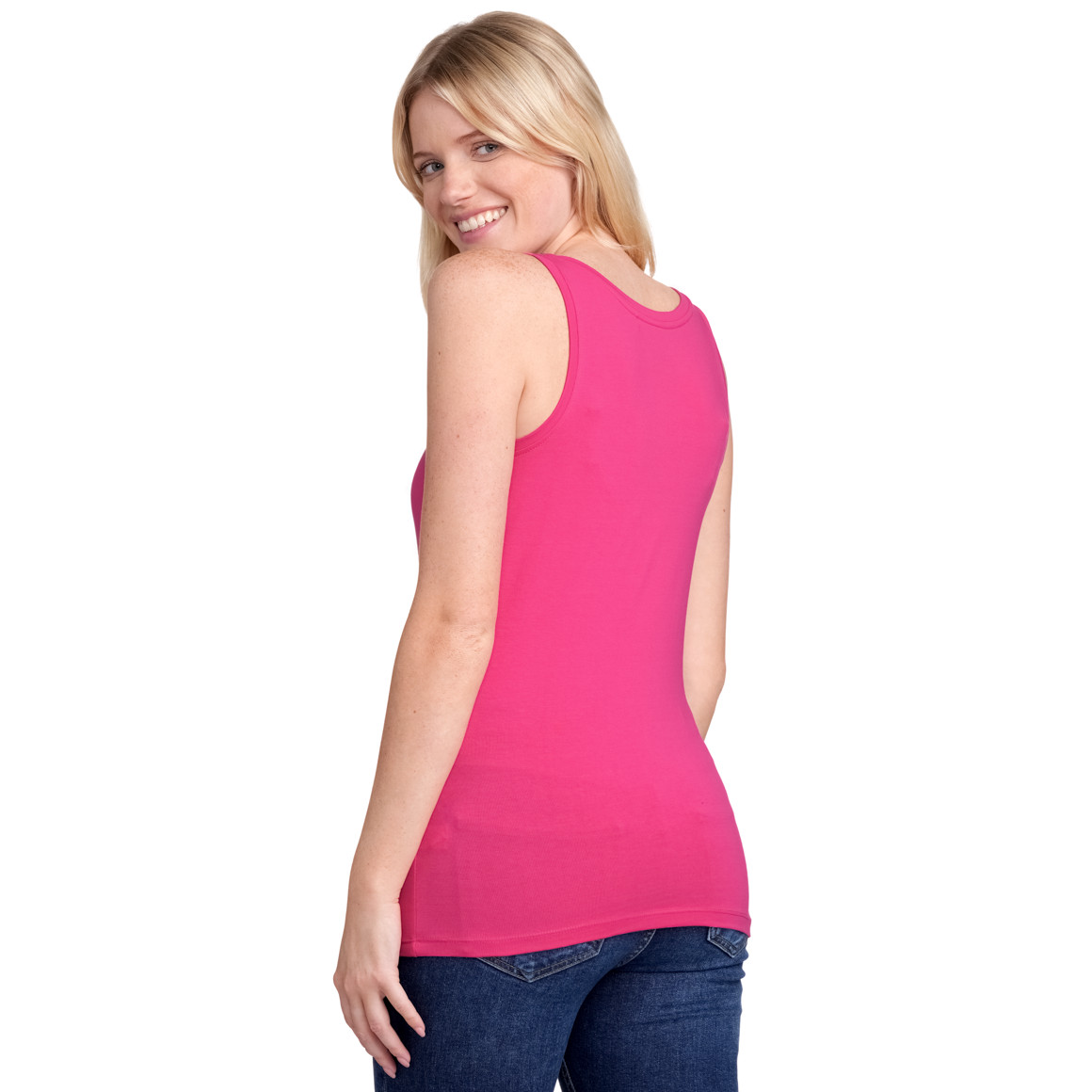 Gina Benotti Damen Top im Basic-Look pink