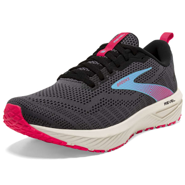 Chaussure running BROOKS REVEL 6 W BLACK/EBONY/BLUEFISH