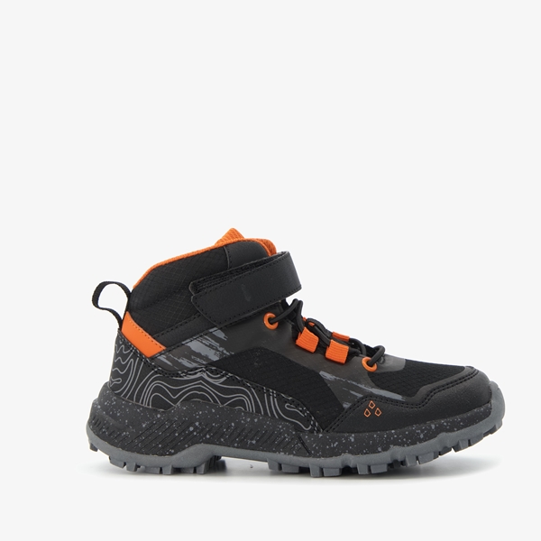 Blue Box hoge jongens sneakers zwart/oranje