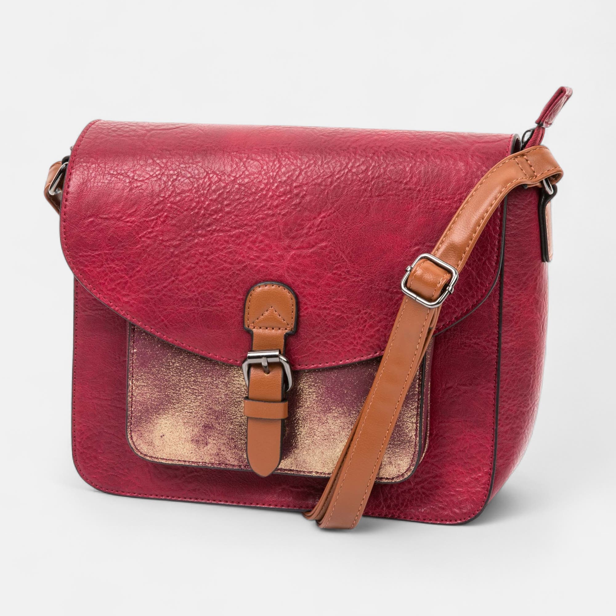 Sac bandoulière bordeaux