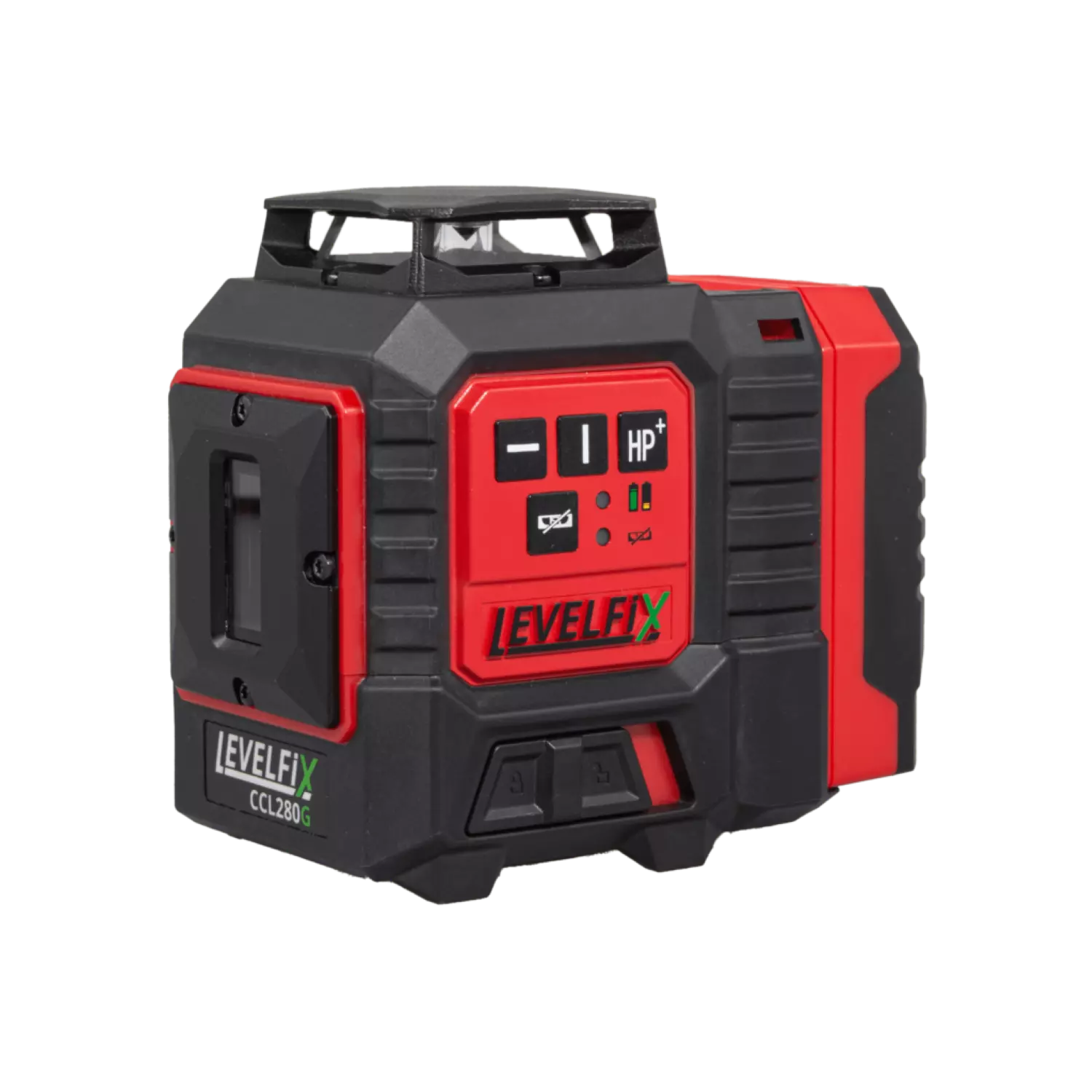 Levelfix CCL280G Kruislijnlaser Set incl. statief in koffer - groen of rood - 30m - 3 lijnen - Bluetooth - IP54