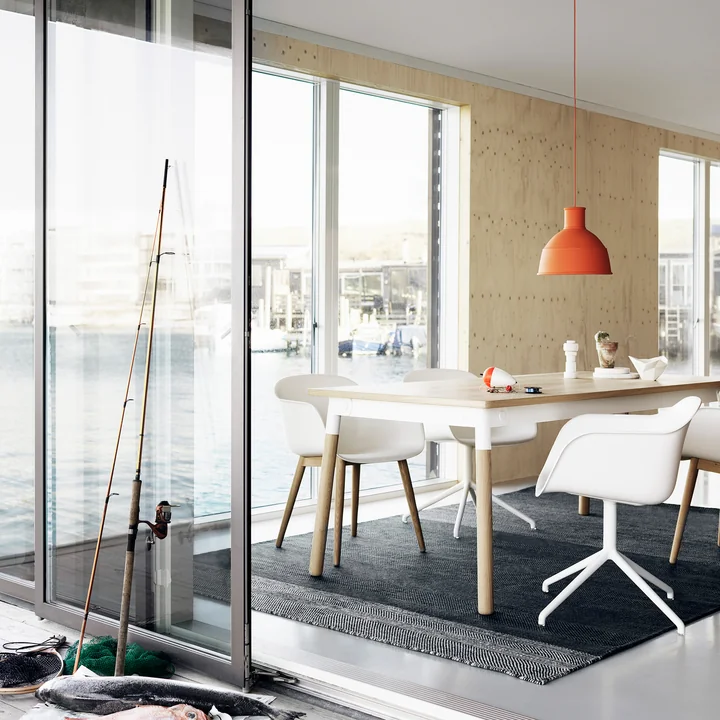 Muuto - Unfold Pendelleuchte, dunkelbraun