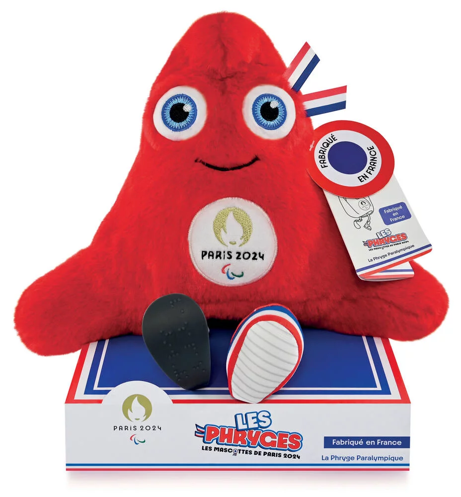 PELUCHE MASCOTTE OFFICIELLE - JEUX PARALYMPIQUES PARIS 2024 - 33 CM