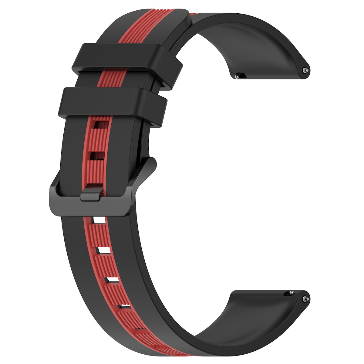 20 mm silikonrem til Huawei Watch GT3 SE Svart+grå
