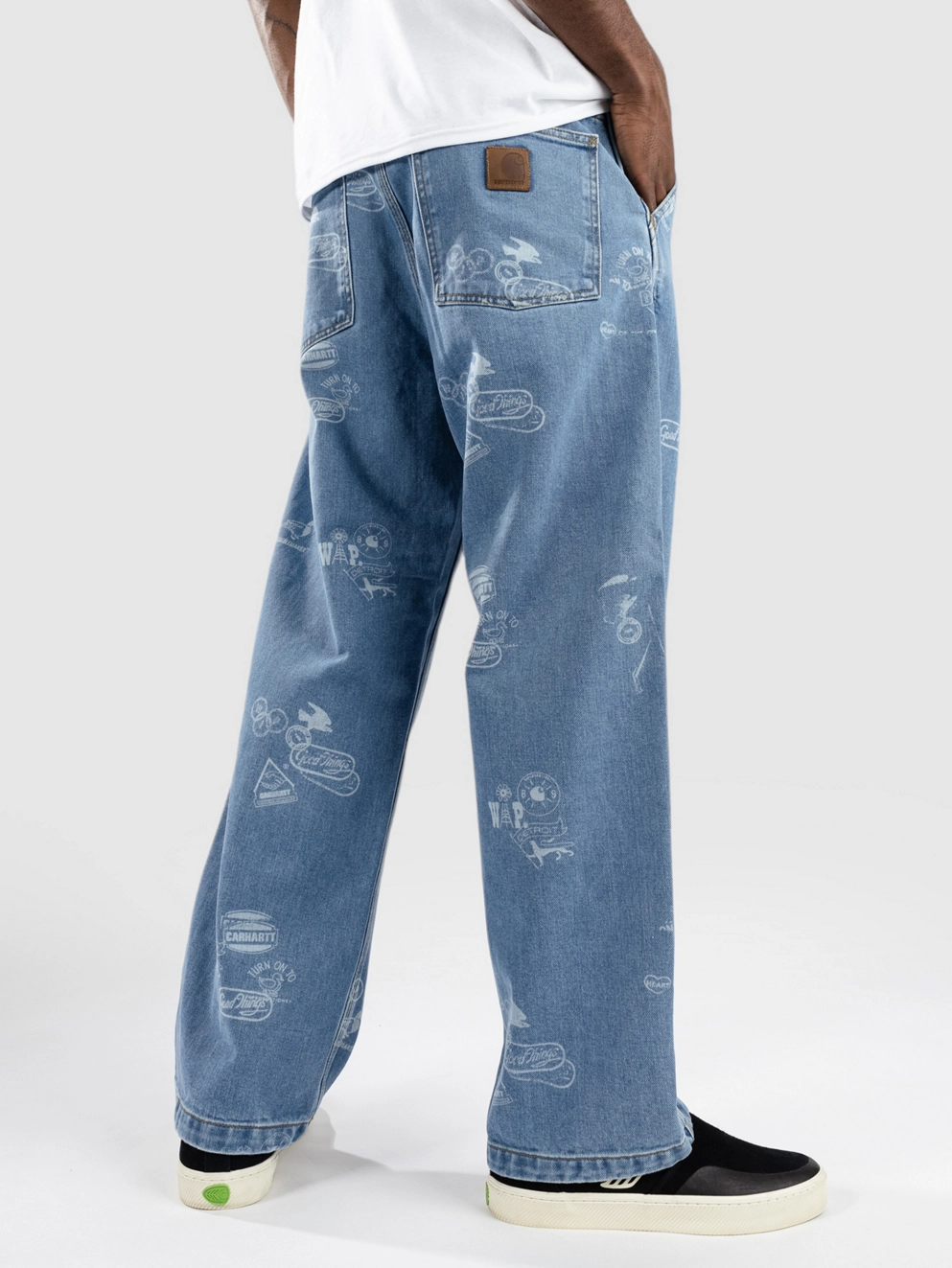 Carhartt WIP Stamp Jeans stamp print/blue