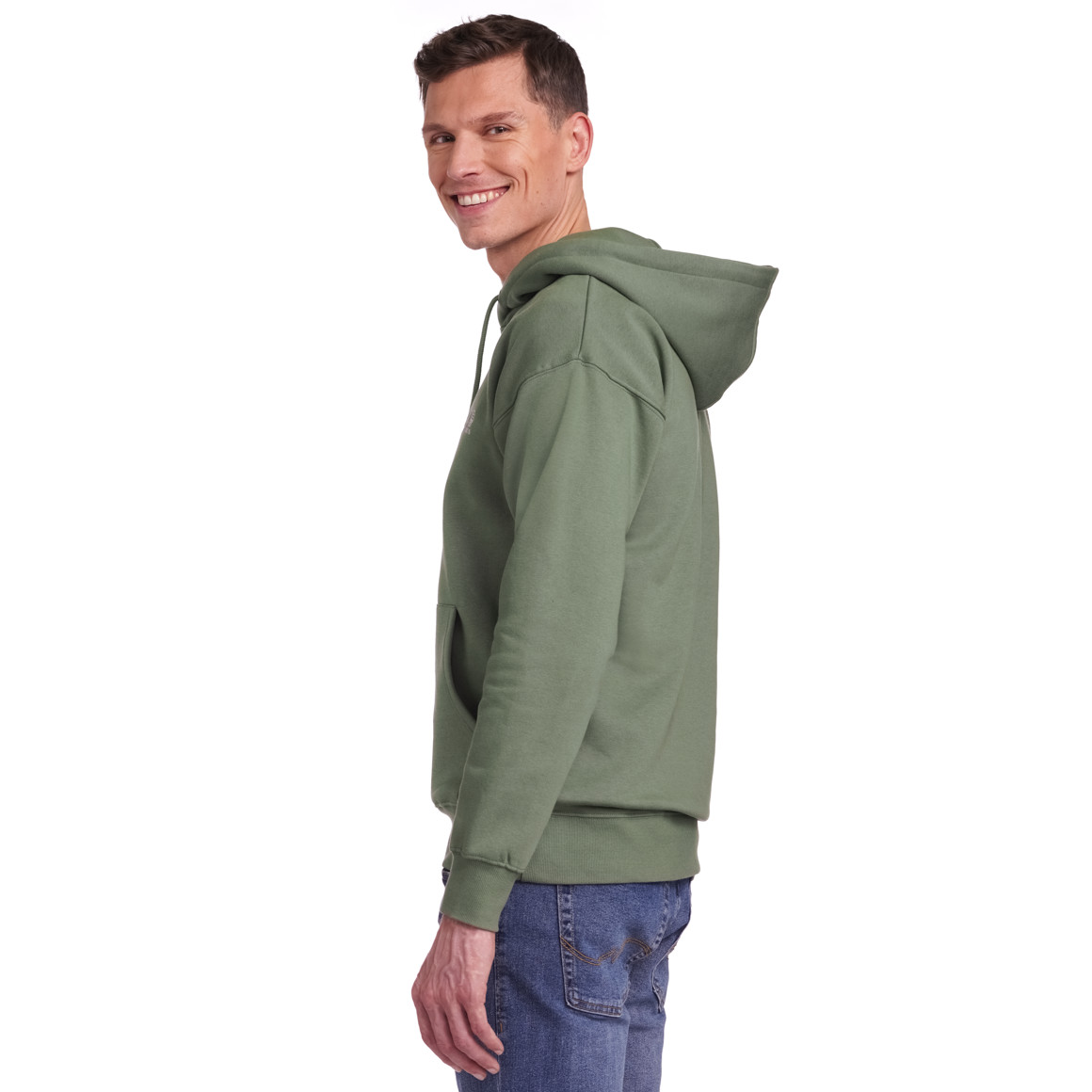 Jonas Nielsen Peanuts Hoodie mit Stickerei dunkelgrün