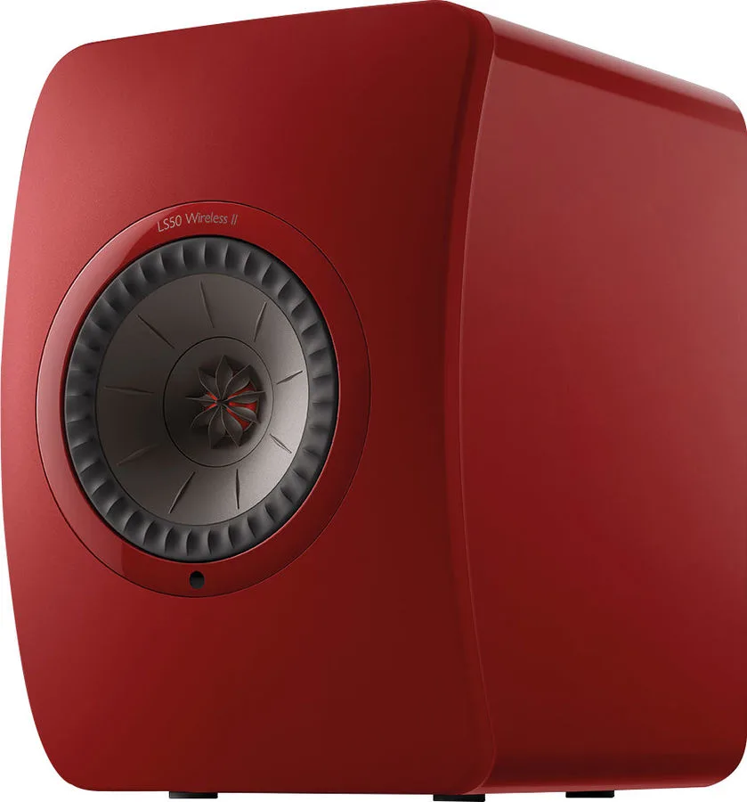 KEF LS50 Wireless 2 Rouge laqué Enceintes sans fil hi-fi