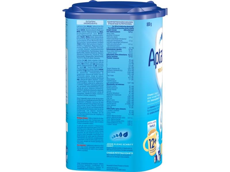 Aptamil Juniormilch Pronutra Junior 12  Vanille, 800 g Kindermilch mit Vanille Geschmack