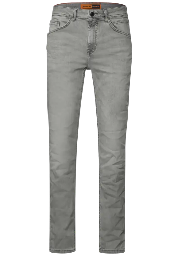 Slim Fit Jeans - light grey heavy bleached