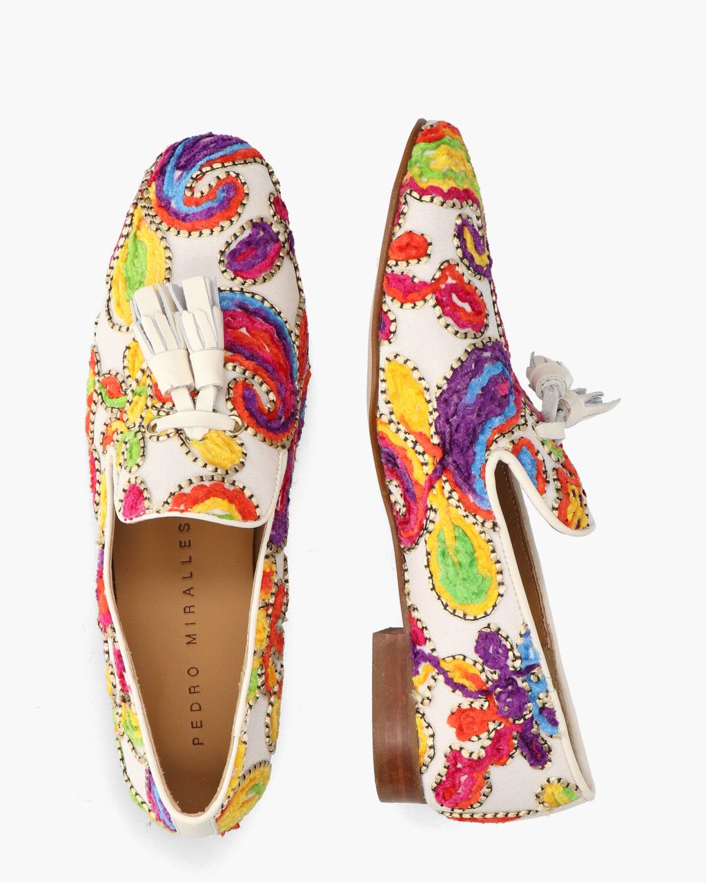 Pedro Miralles Talima 13577 Off-White/Multicolor Damesloafers